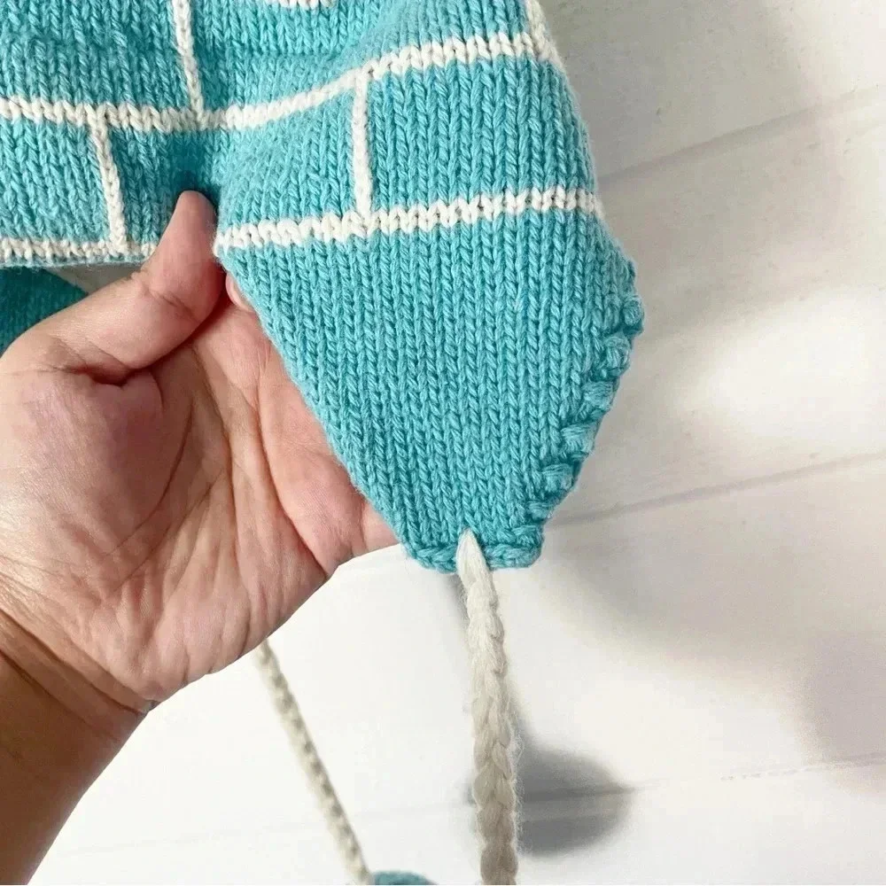 Kate Spade Kids Winter Pom Pom Wool Lined with Fleece Beanie